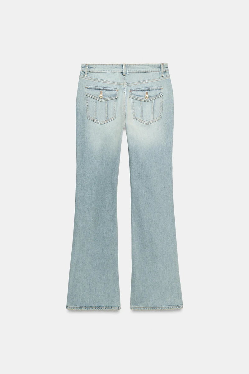 TRF LOW-RISE BOOTCUT JEANS