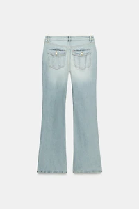 TRF LOW-RISE BOOTCUT JEANS