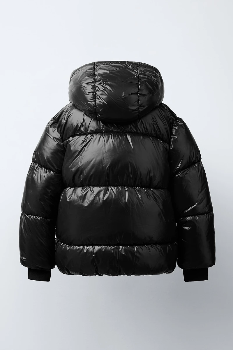 MANTEAU MATELASSÉ À CAPUCHE DÉPERLANT