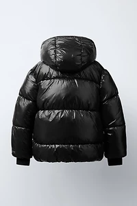 MANTEAU MATELASSÉ À CAPUCHE DÉPERLANT
