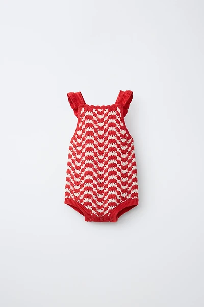 CROCHET KNIT ROMPER