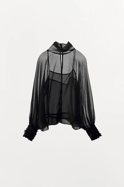 BLOUSE SEMI-TRANSPARENTE ZW COLLECTION