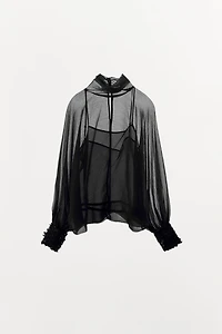BLOUSE SEMI-TRANSPARENTE ZW COLLECTION
