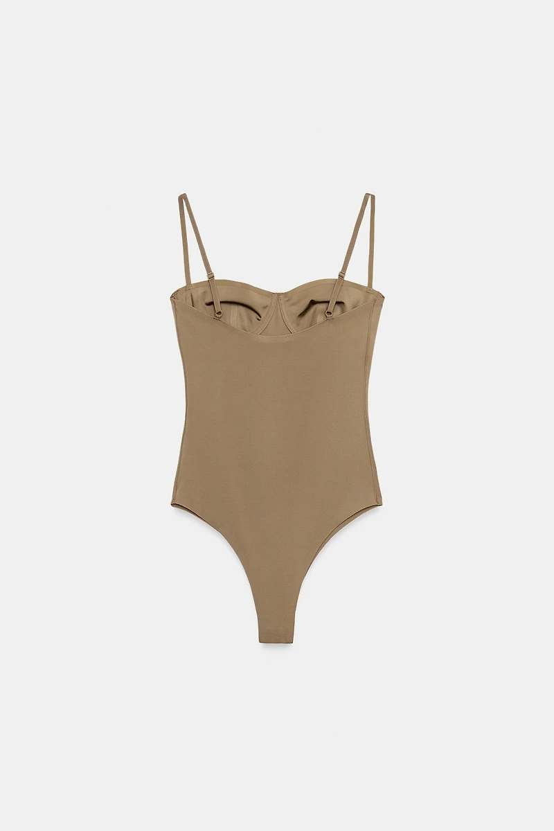POLYAMIDE CAMISOLE BODYSUIT