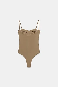 POLYAMIDE CAMISOLE BODYSUIT