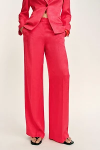 PANTALON DROIT JACQUARD