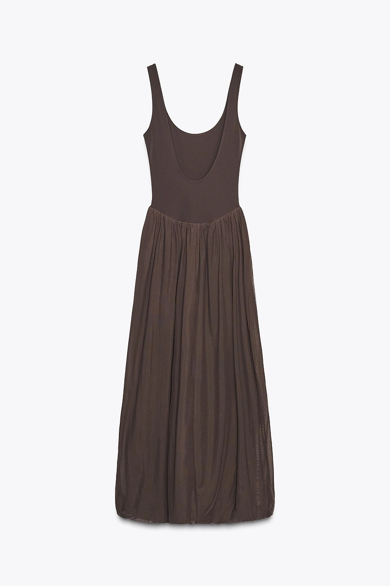 COMBINATION TULLE DRESS