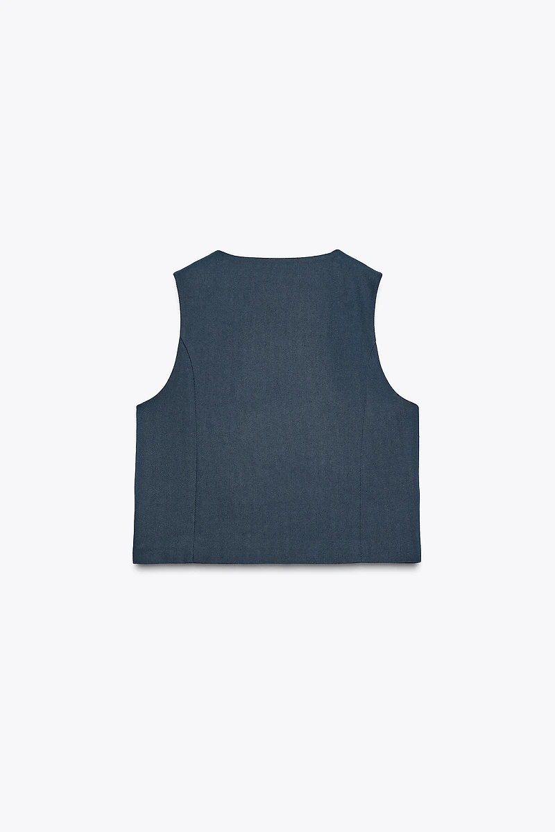 GILET SANS MANCHES CROISÉ ZW COLLECTION