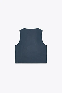 GILET SANS MANCHES CROISÉ ZW COLLECTION