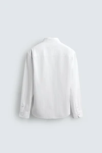 REGULAR FIT WRINKLE EFFECT SHIRT