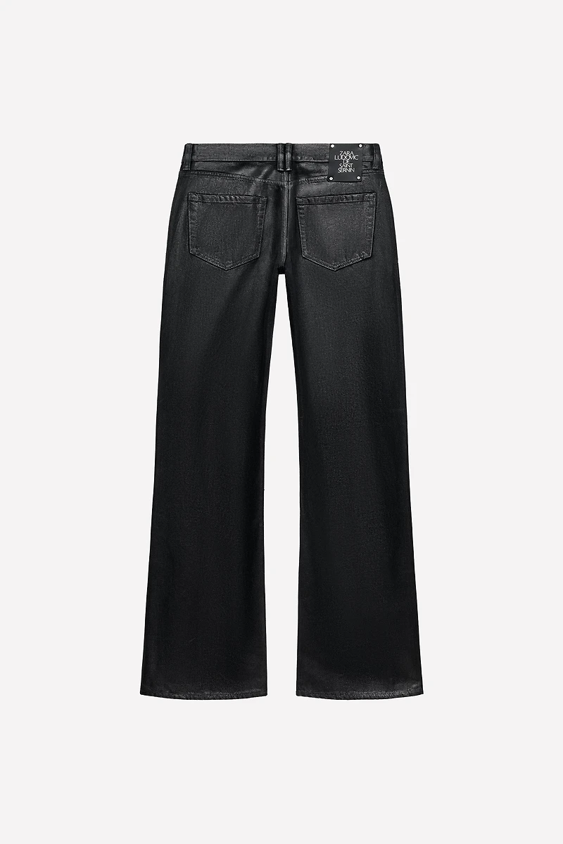 LOW-RISE WAXED BOOTCUT JEANS LUDOVIC DE SAINT SERNIN x ZARA