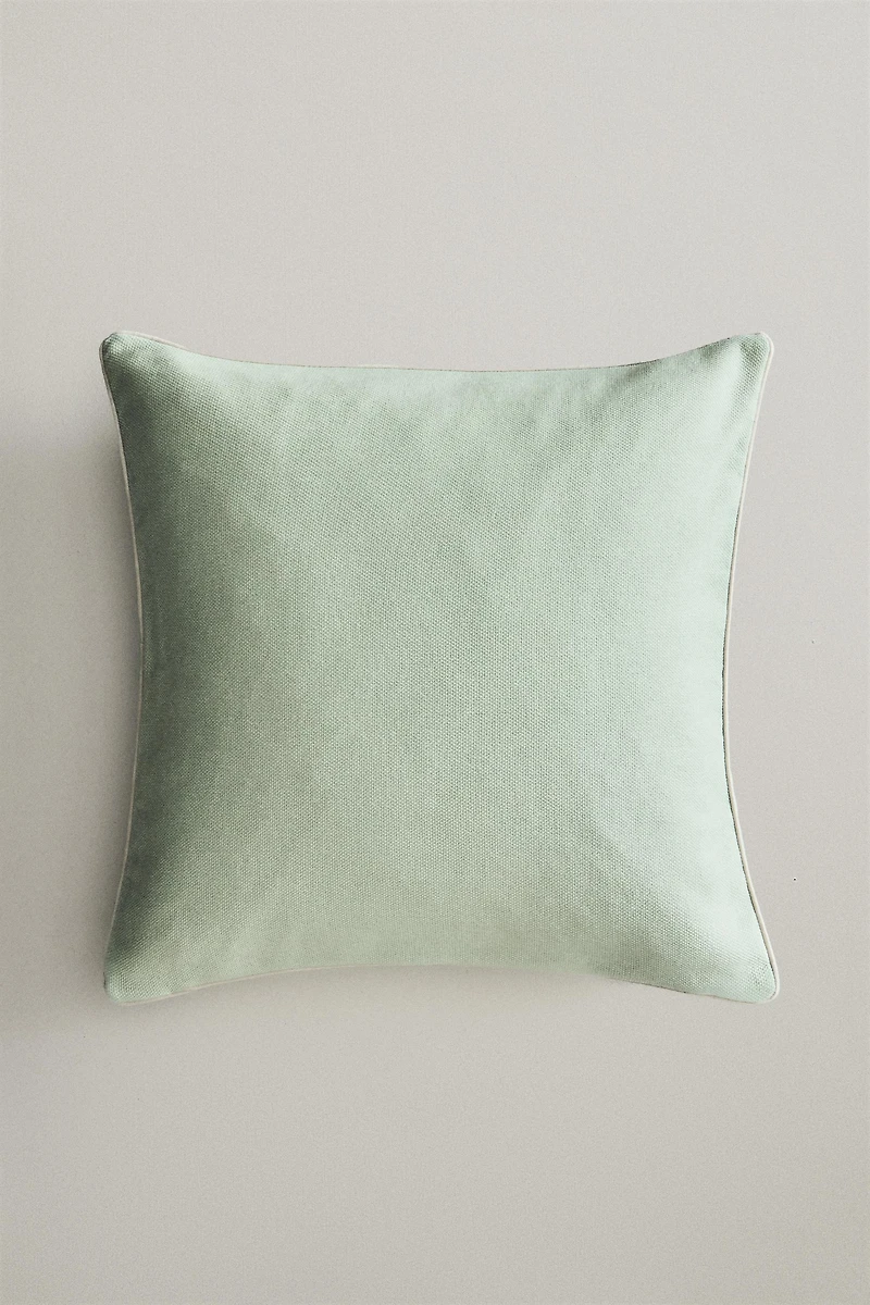 PIPING THROW PILLOW COVER