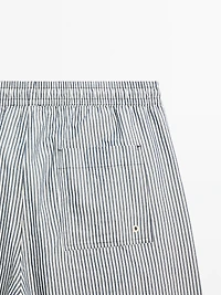 Striped seersucker swimming trunks