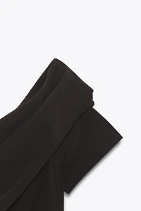 ASYMMETRIC RUCHED TOP