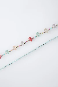TWO-PACK OF BEADED NECKLACES