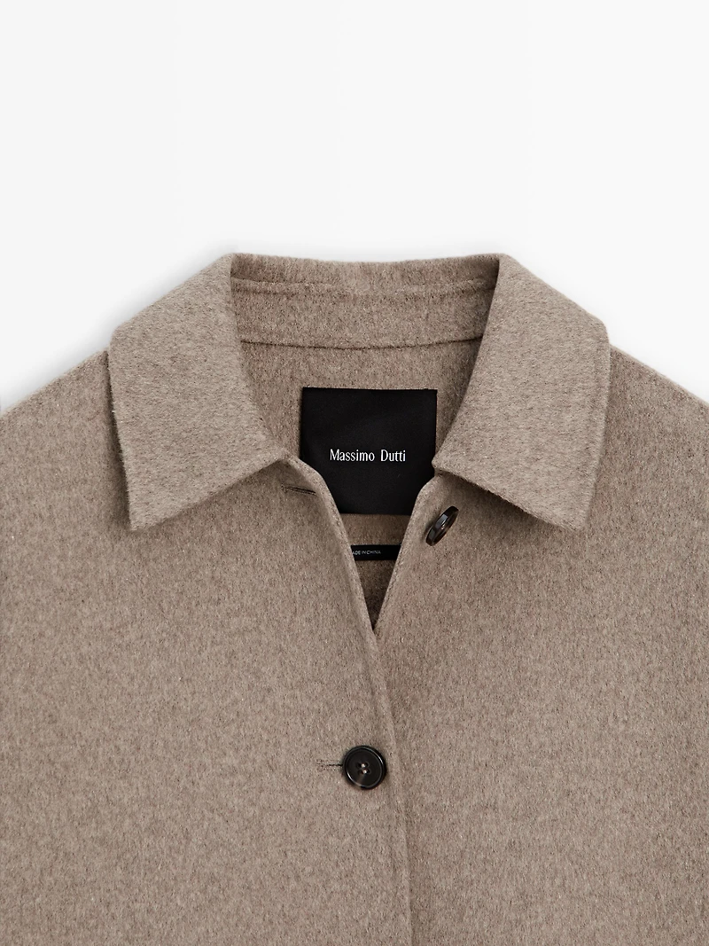 Medium wool blend coat