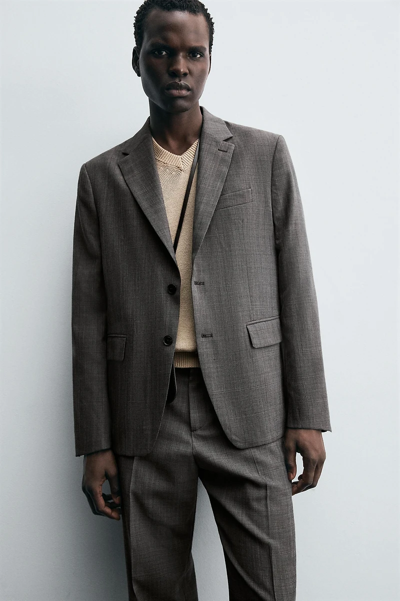 BLAZER COSTUME À CARREAUX