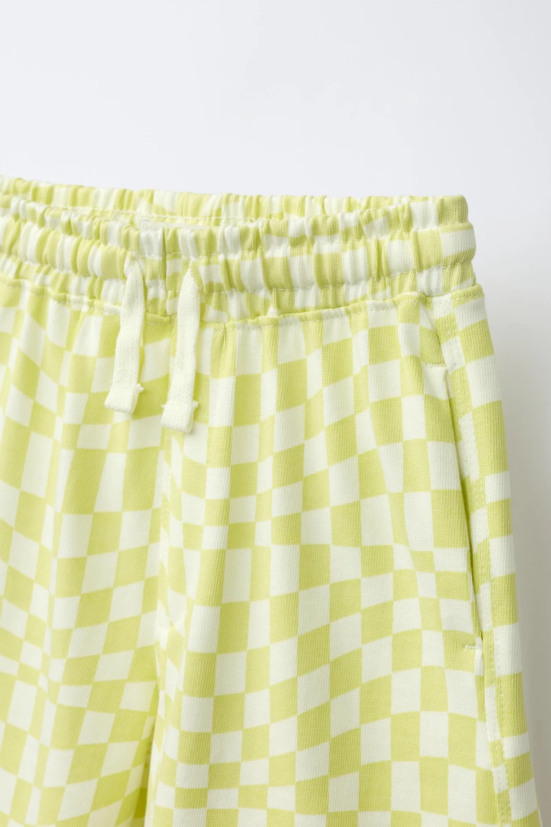 CHECKERBOARD T-SHIRT AND BERMUDA SET