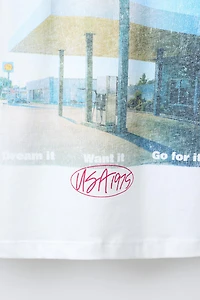GAS STATION PRINT T-SHIRT