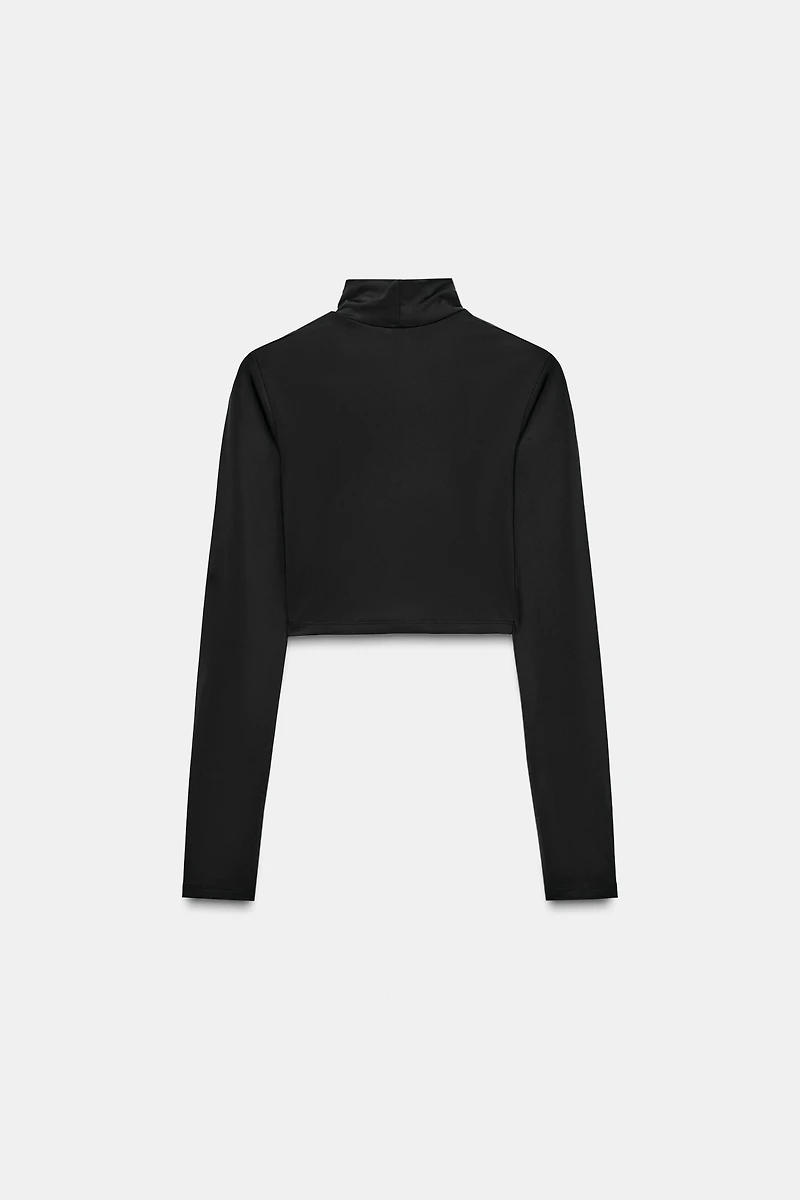 NYLON CROP TOP