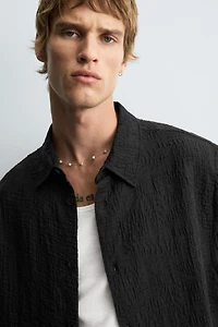 FLOWY TEXTURED SHIRT