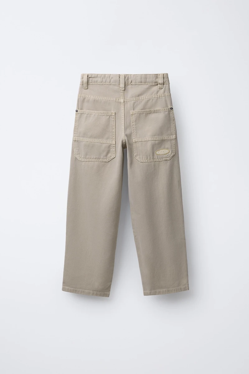 LOOSE FIT TWILL PANTS