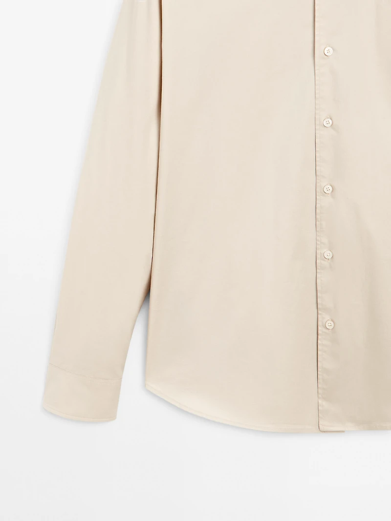 Regular fit stretch shirt