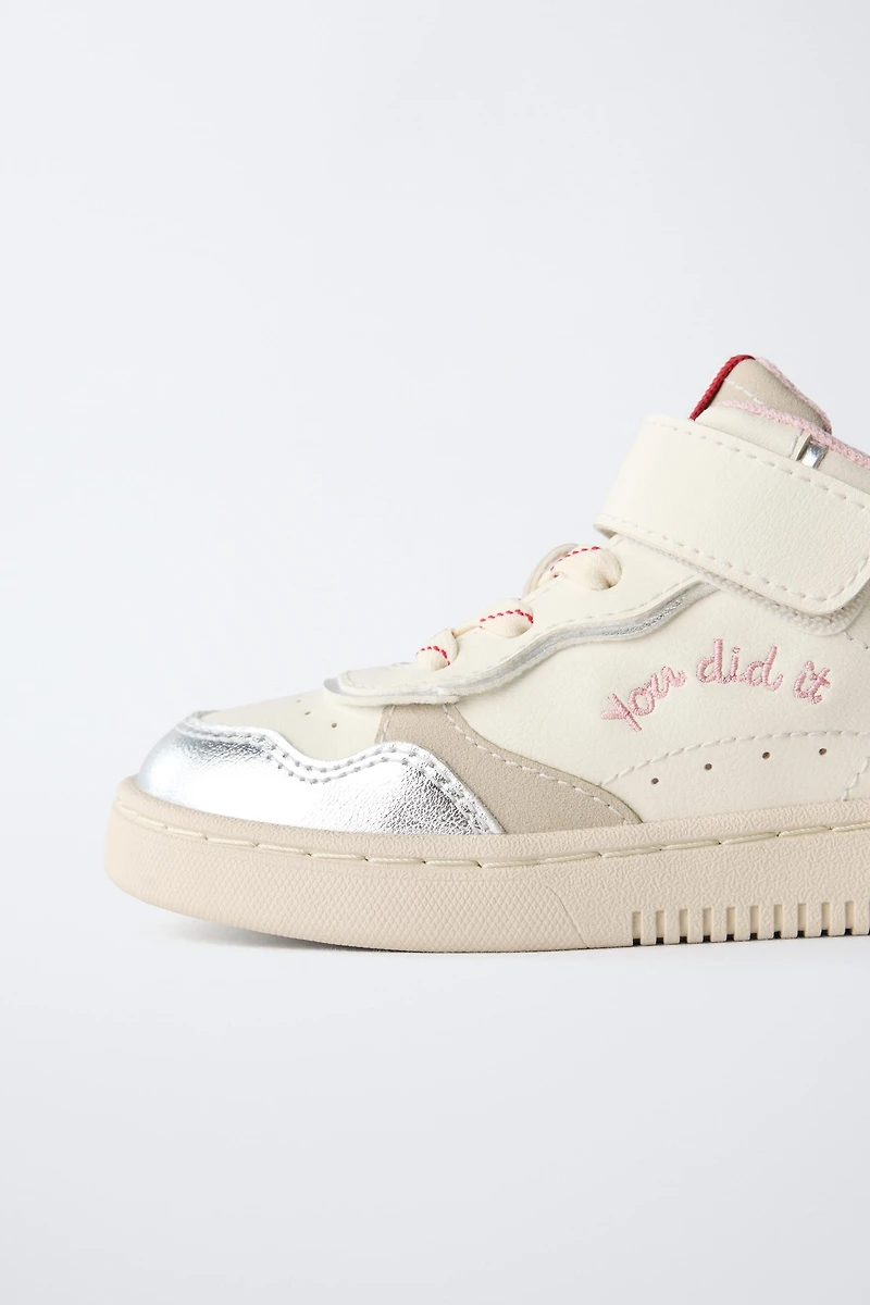 HEART HIGH TOP SNEAKERS