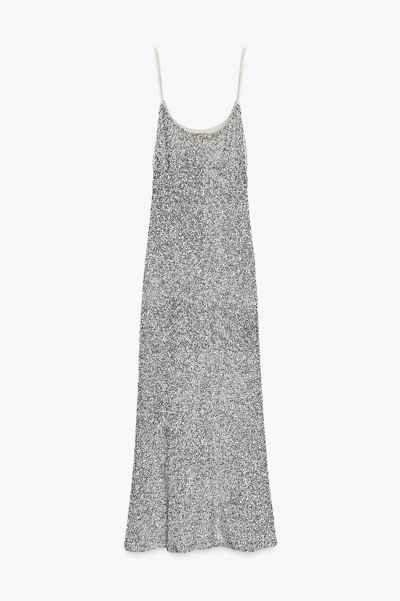 SEQUIN SLIP DRESS