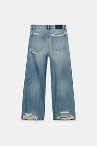 JEANS TRF BOYFRIEND DÉCHIRURES TAILLE NORMALE
