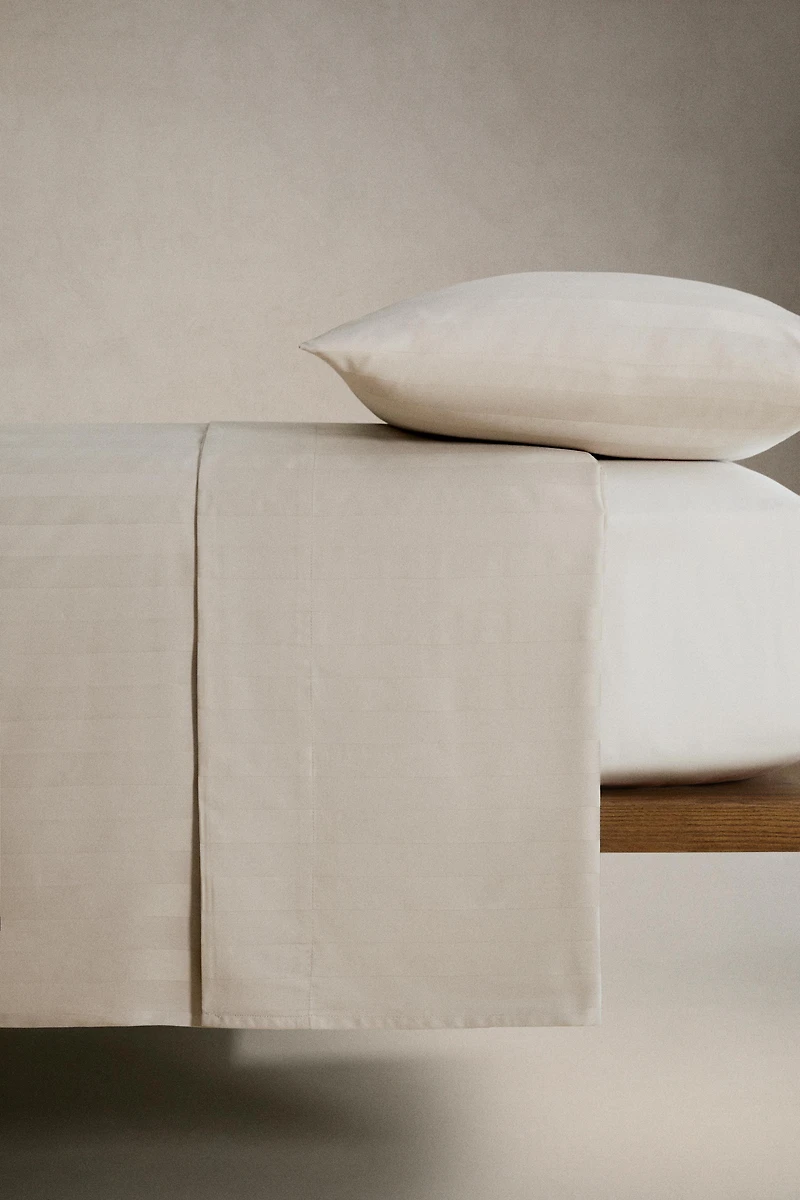 SATEEN STRIPED DUVET COVER (500 THREAD COUNT)