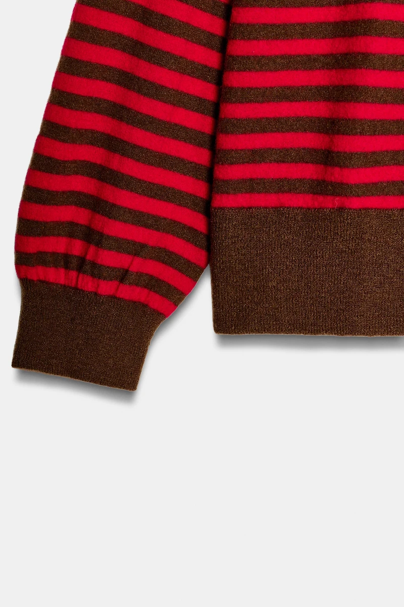 100% WOOL STRIPED JUMPER