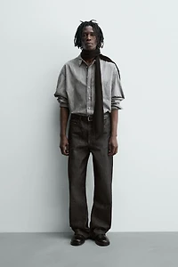 SPLASH-WASHED DENIM SHIRT