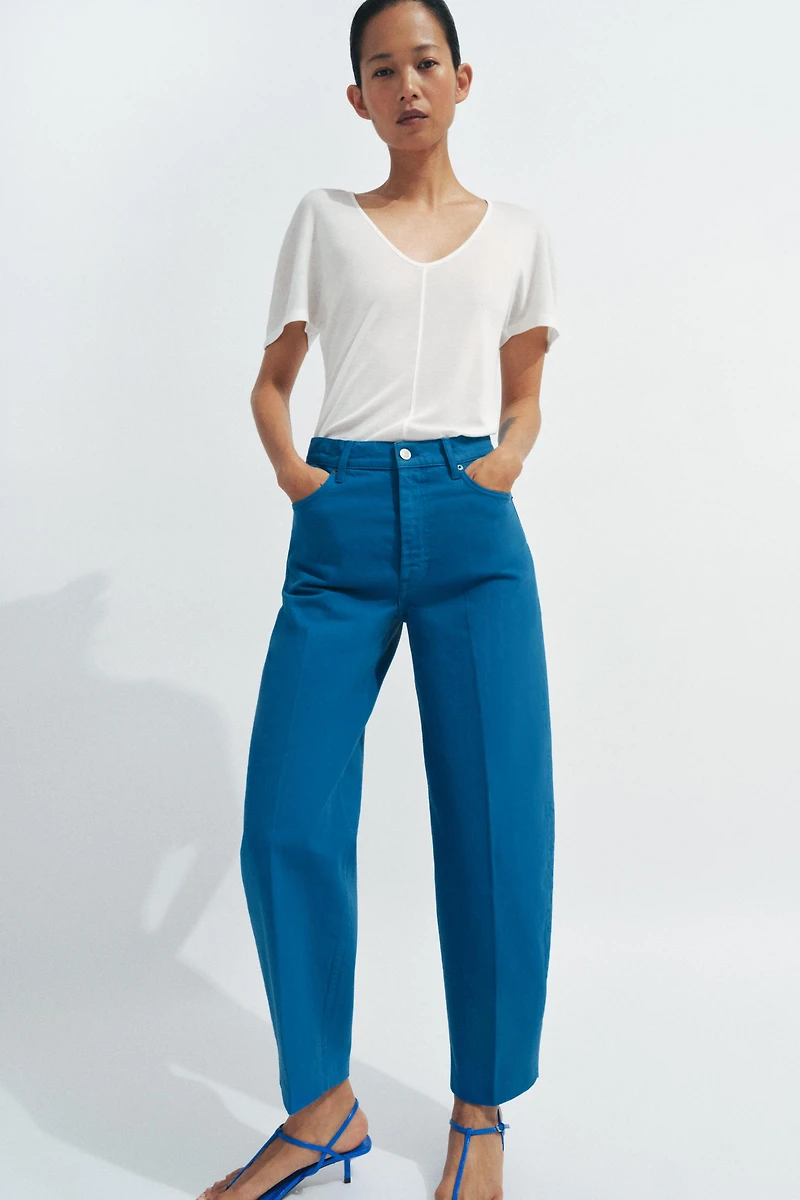 ZW COLLECTION TAPERED HIGH WAIST JEANS