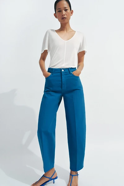 ZW COLLECTION TAPERED HIGH WAIST JEANS