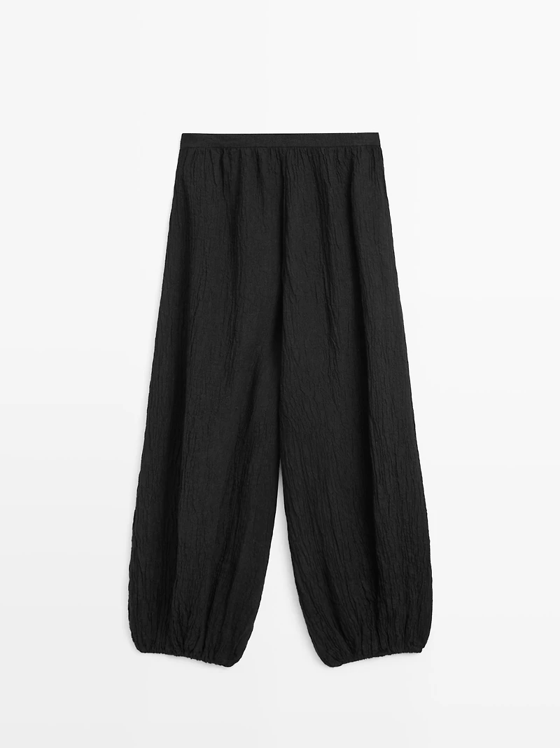 Linen sarouel trousers