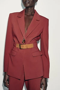 BLAZER CEINTURE LARGE