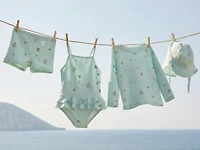 1-6 YEARS/ CIRCUS RUFFLE SWIMSUIT