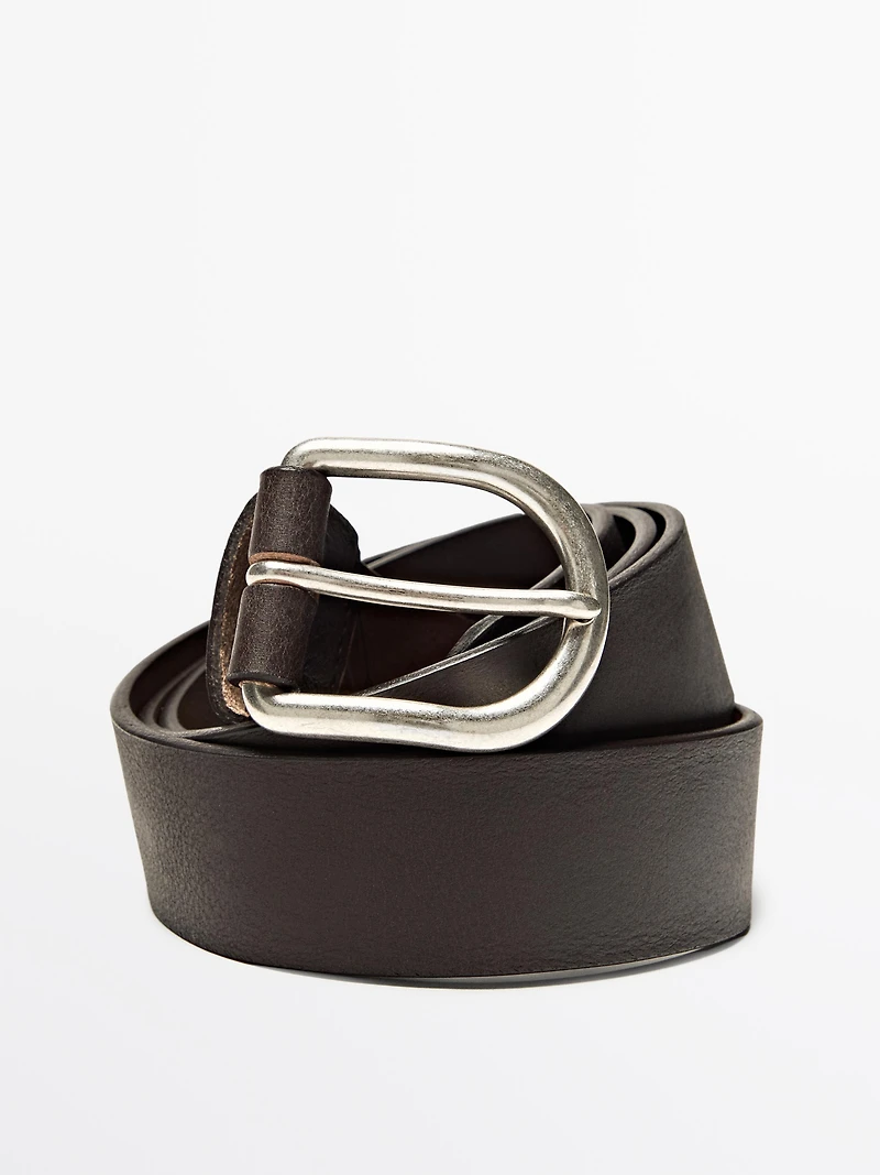 Ceinture en cuir nappa