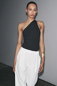 POLYAMIDE ASYMMETRIC BODYSUIT