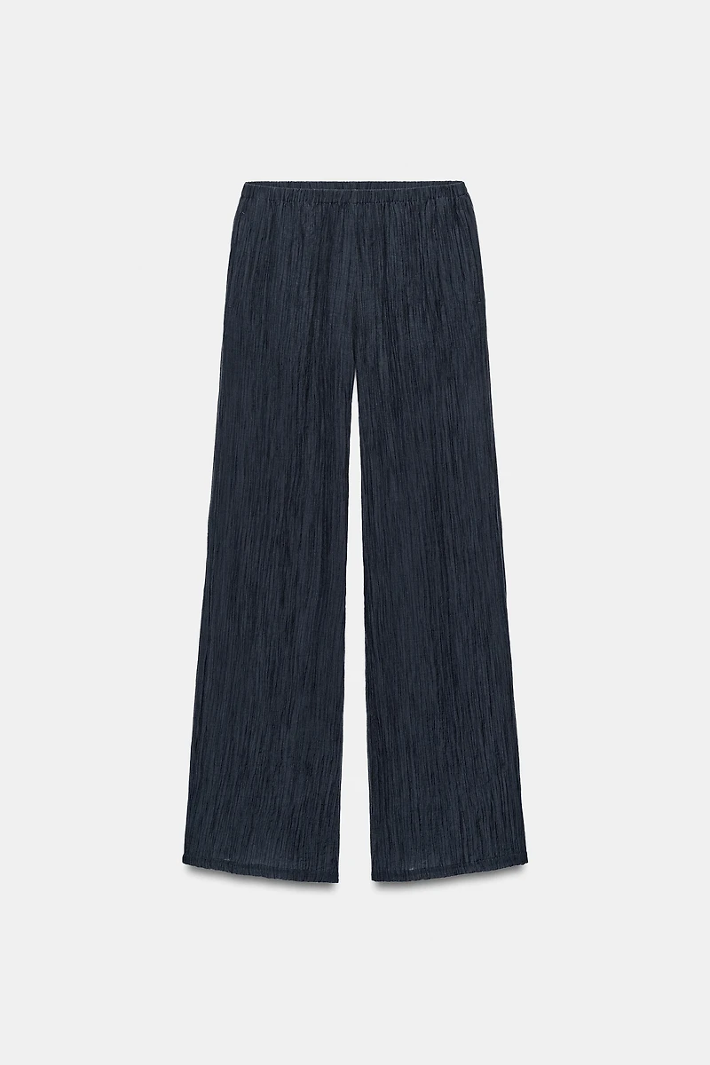 SEMI-SHEER WRINKLE LOOK PANTS