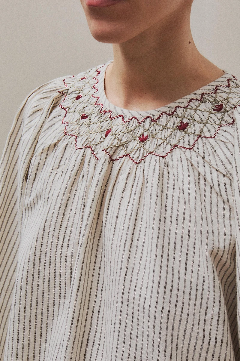 ENSEMBLE PYJAMA RAYURES FRONCÉ NOËL (ENSEMBLE DE 2)