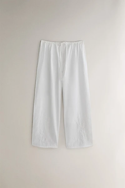 LONG PANTS WITH EMBROIDERY