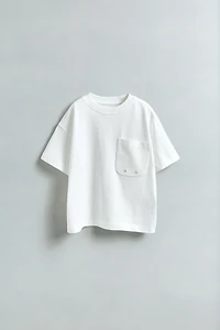 PLAIN POCKET T-SHIRT