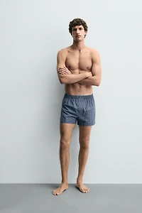 LIMITED EDITION CHECKERED POPLIN BOXERS