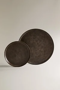 PLATEAU MÉTALLIQUE ROND