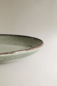 ASSIETTE À PAIN PORCELAINE BORD EFFET ANTIQUE