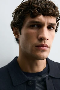 TEXTURED POCKET CARDIGAN