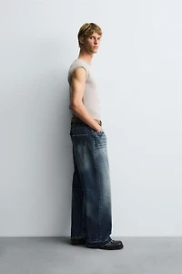 STUDDED LOOSE FIT JEANS
