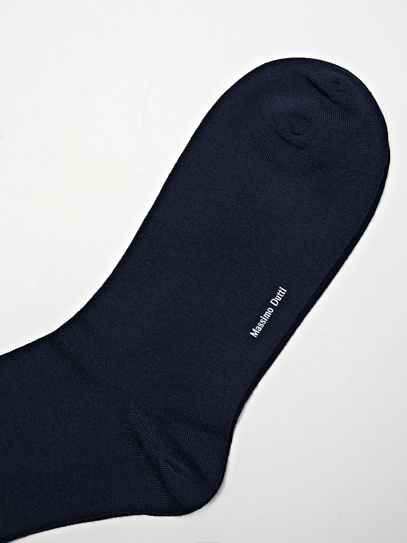 Chaussettes en maille lisse de laine mélangée